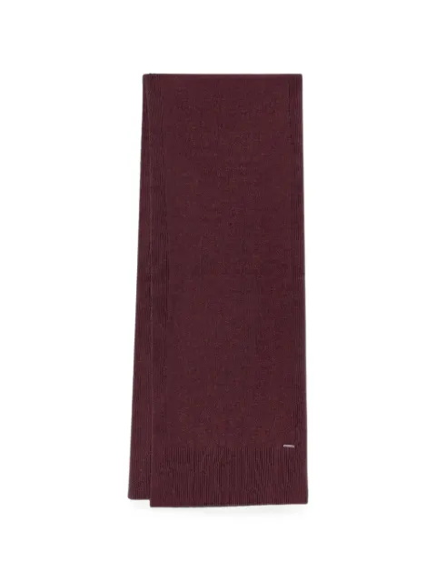 Paul & Shark ribbed-trim scarf Red 16357004411