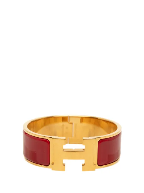 Hermès Pre-Owned 2000-2026 Wide Enamel Clic Clac H Bracelet GM costume bracelet Gold G0SAV1DJDOU6QSEE