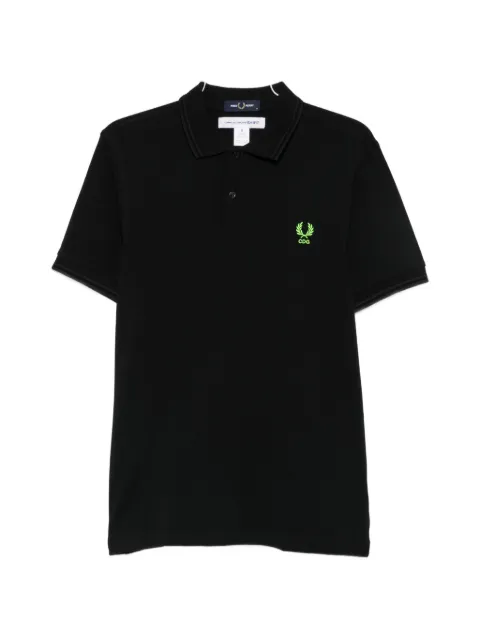 Comme des Garçons Homme logo-embroidered polo shirt Black FRT521W26