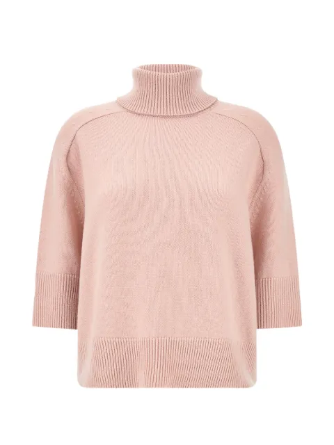 Paul & Shark ribbed-knit turtleneck sweater Pink 16351007