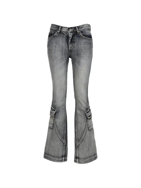 BOHEMSEO washed cargo jeans Blue PANTS6BLU
