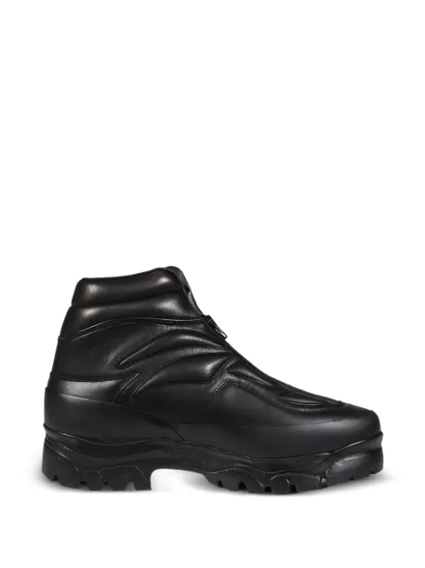 AKME front-zip panelled biker boots Black UNTITLED03BLK