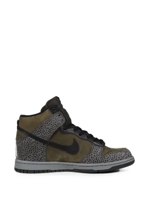 SWJP x Nike Dunk High stencil-print sneakers Green SW26SS501