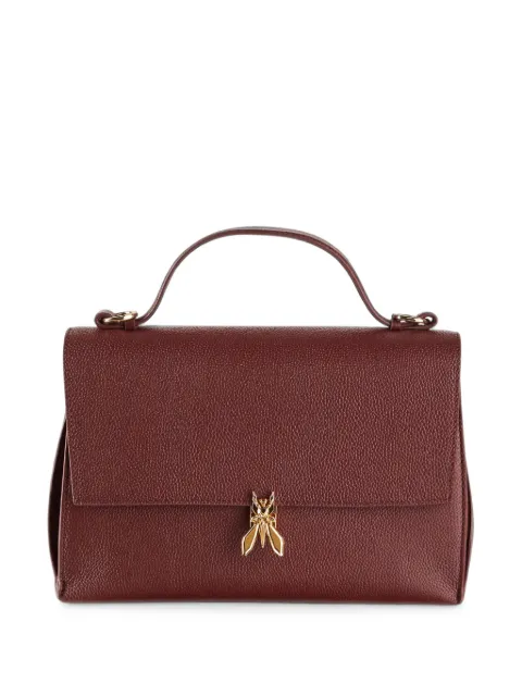 Patrizia Pepe Fly-plaque pebbled backpack Red 8B0173L133B861