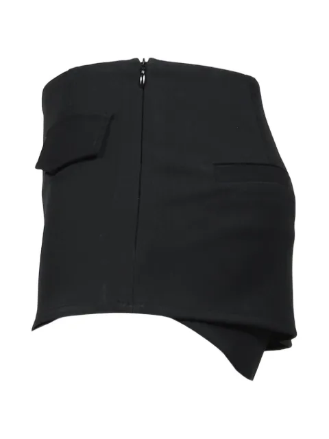 BOHEMSEO Oblique layered skorts Black PANTS1BK