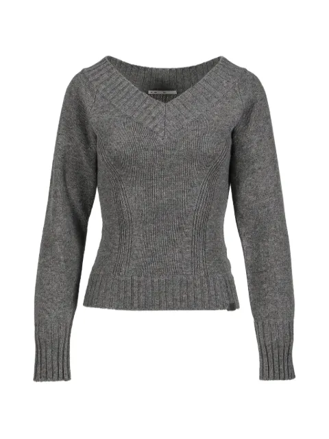 BOHEMSEO Bok V-neck sweater Grey BOKNITWEAR2
