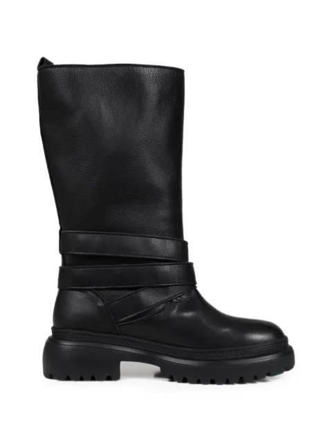 BOHEMSEO buckle-detail leather boots Black BOOT1BLK
