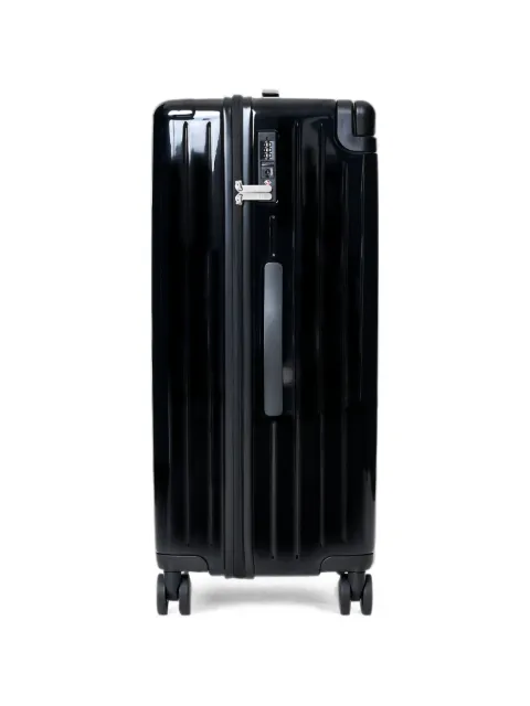 Lufly Light full-sized ribbed suitcase Black LIF02