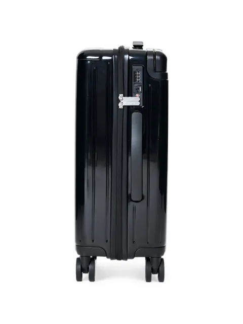 Lufly light grooved-finish carry-on suitcase Black LIC02