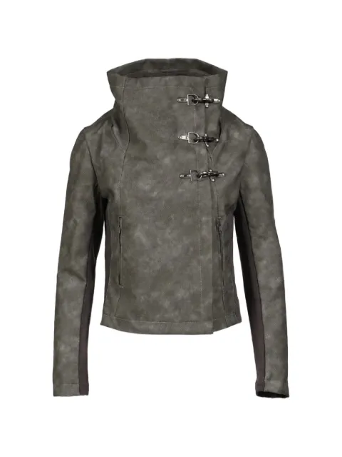 Jaded London Cera Clasp funnel-neck jacket Grey JWJK5705KAH