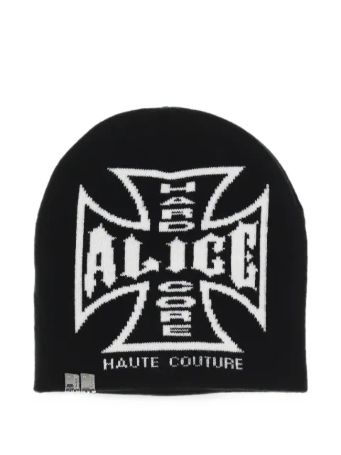 N.HOOLYWOOD Chopper jacquard beanie hat Black 262ALH0800EXCLUSIVEBLK
