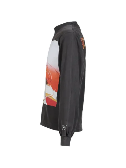 EVANGELI0N 95 graphic-print long-sleeve T-shirt Black EVA0098A