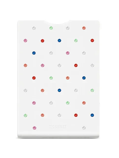 SECRETFACT The Shiny Dots MagSafe card holder White SFT2013