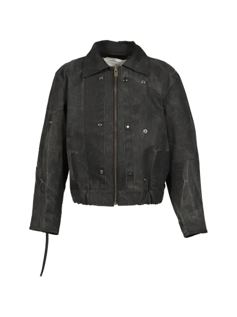 UNDER THE SIGN Dustborn Light patchwork bomber jacket Black RP0090047