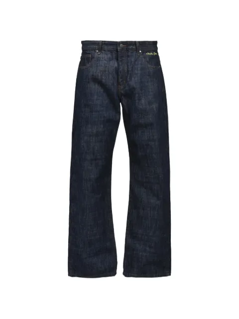 Color Space logo-print straight-fit jeans Blue CS03INDIGOYEL