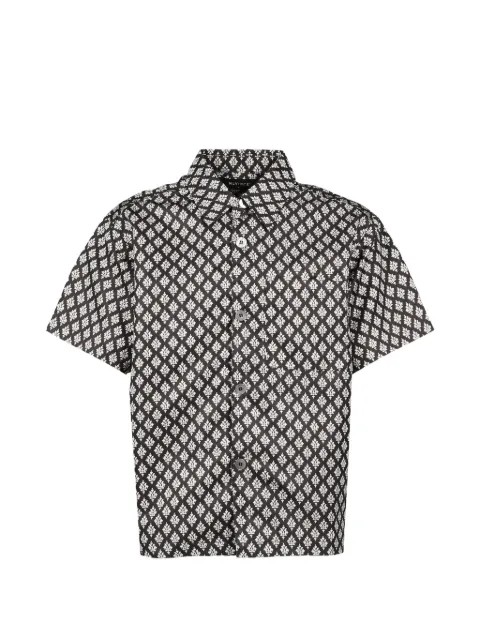 MLVINCE monogram-print short-sleeve shirt Black MV26SS06MSS34BKBLK