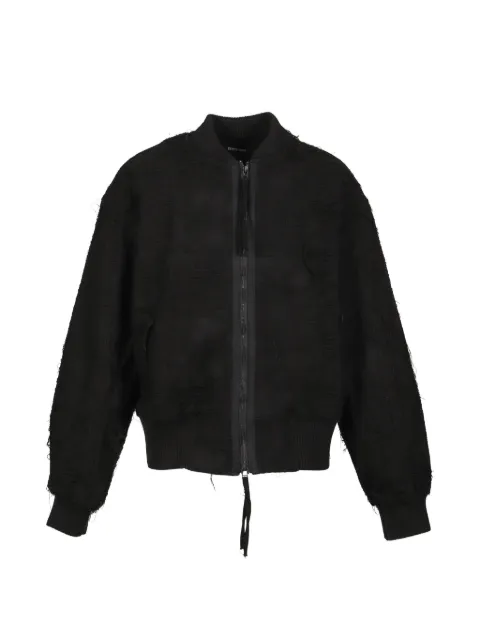 Troubled Waters Mummy distressed bomber jacket Black TW26SS06
