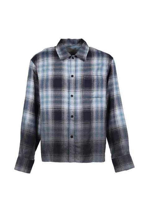 CEDARWOOD Dusk check flannel shirt Blue CW2601ST01BLU