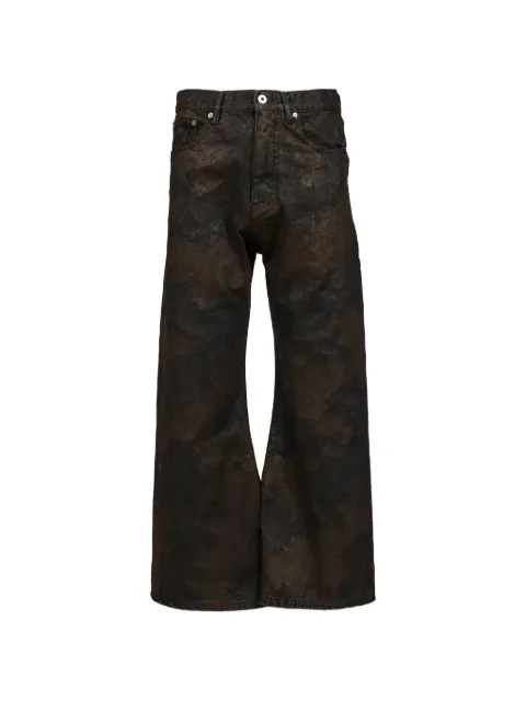 CEDARWOOD Saunter Cut aged-effect jeans Brown CW2502PT02DIRTBLK