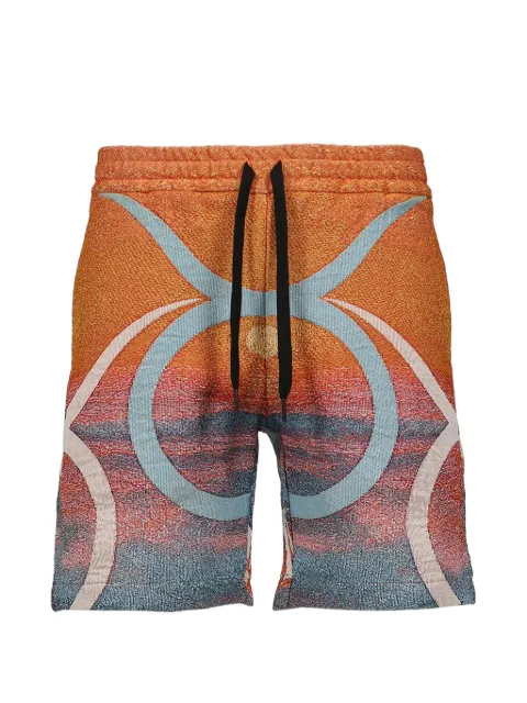 GARCIAS Latin Culture jacquard-knit drawstring shorts Orange GSSS2609MULTI
