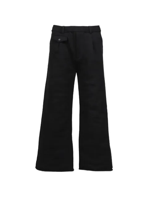 CEDARWOOD cut-off Bored track pants Black CW2502PT01JETBLK