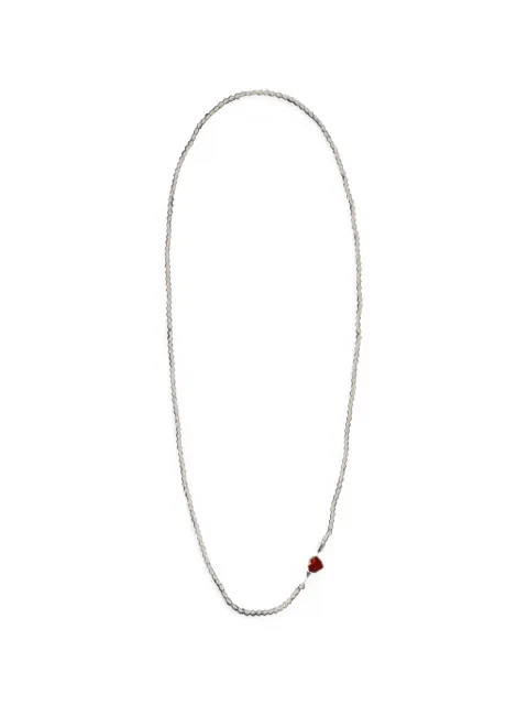 YELLOWSWALLOW heart-detail pearl necklace White YLSW1005WHT