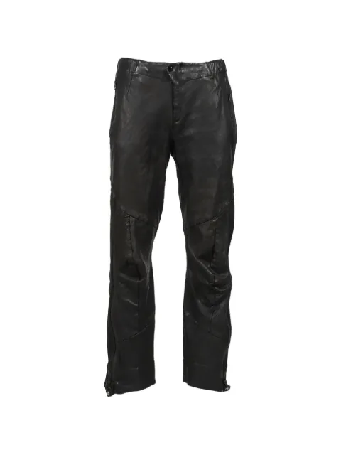 No Bishop No King Arc leather trousers Black NBNKPA08