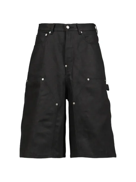 Rivet & Hide stud-detail baggy shorts Black 26SSRHPT05RAWBLK