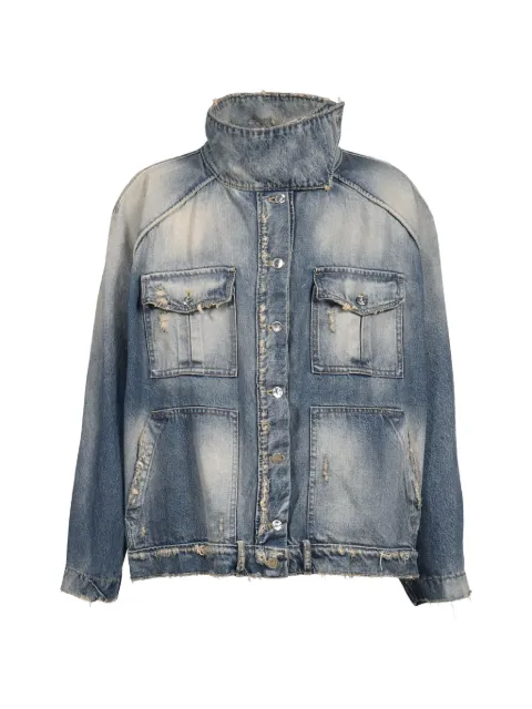 Domenico Orefice A4 distressed denim jacket Blue 1RO003COC017DENIM