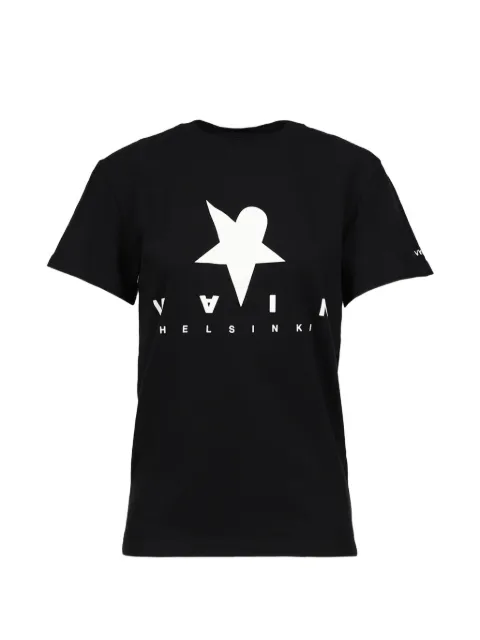 VAIN Helsinki graphic-print Helsinki T-shirt Black 1329BLK