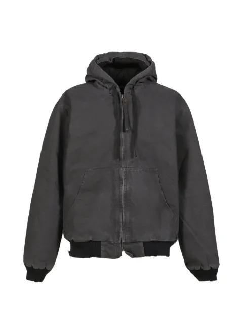 Troubled Waters Gas Mask hooded jacket Grey TW26SS01FADEDBLK