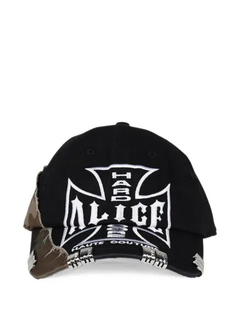 N.HOOLYWOOD camo-print distressed cap Black 262ALH0799EXCLUSIVEBLKCAMO