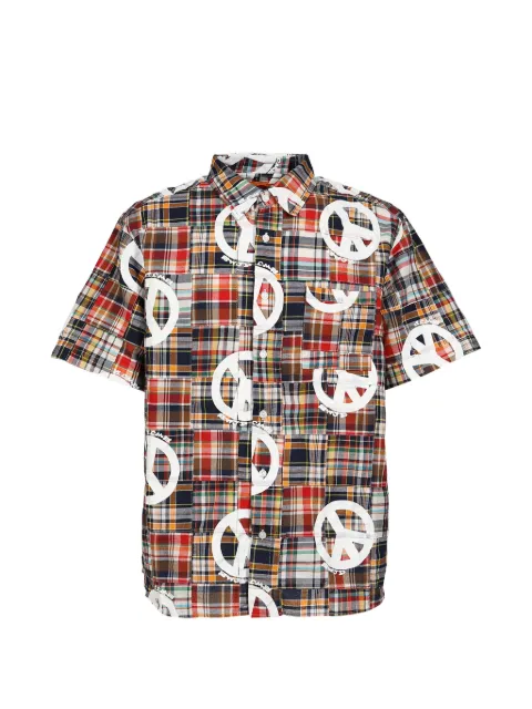 SWJP Madras patchwork shirt Red SW26SS1