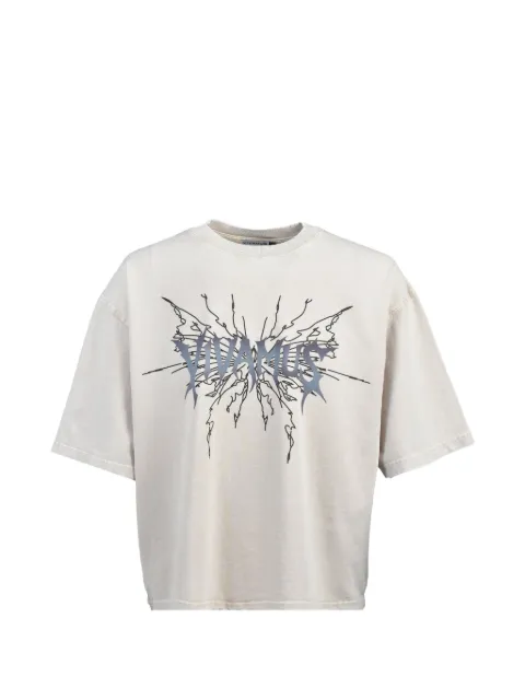 VIVAMUS graphic-print cropped T-shirt White VM26SSTS012WHT