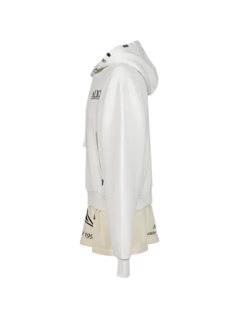N.HOOLYWOOD Co-Tour layered logo-print hoodie White 261ALH0353WHT