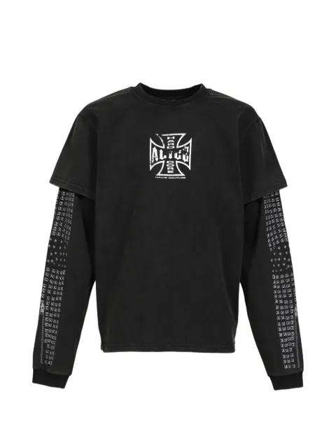 N.HOOLYWOOD Moto logo-print T-shirt Black 262ALH0293EXCLUSIVE