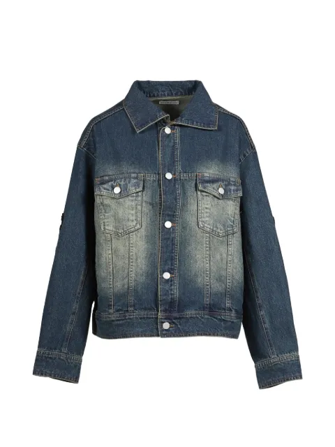 VIVAMUS lace-embellished denim jacket Blue VM252BL01BLU