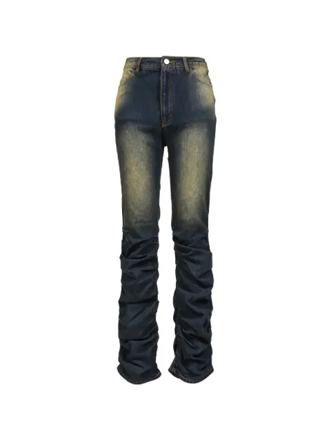 VIVAMUS shaggy-detail slim-fit jeans Blue VM26SSPT002BLU