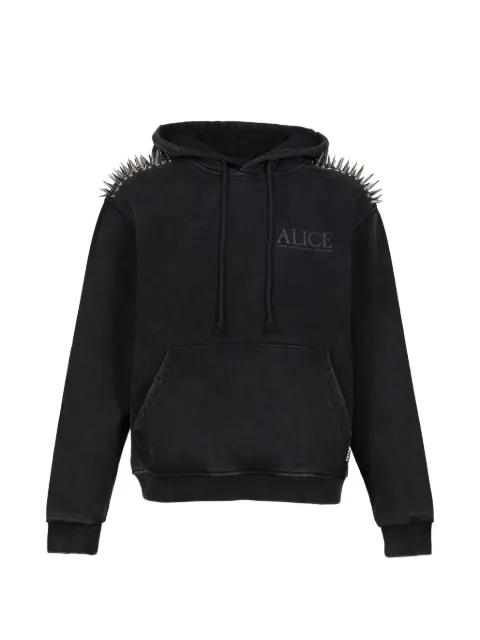 ALICE HOLLYWOOD Deegan stud-embellished hoodie Black 261ALH0371