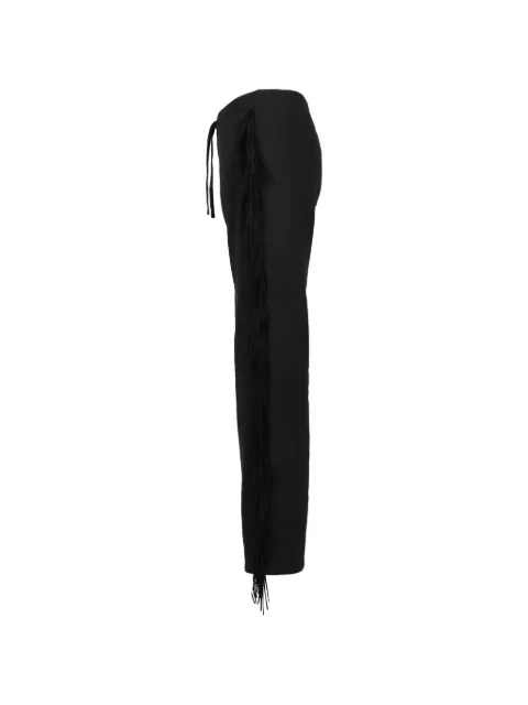 Austin Post fringed track pants Black C003B00201BLK