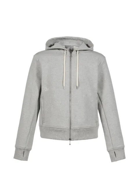 CEDARWOOD logo-embroidered zip-up hoodie Grey CW2502SW01HEATHERGRY