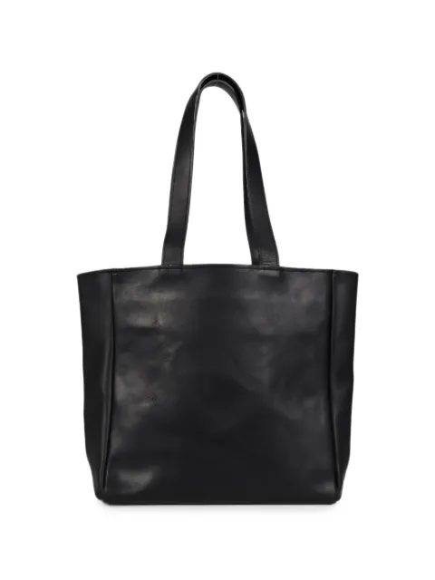 T.A.S oiled leather tote bag Black TAS25FW02