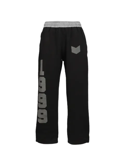DIARY 1999 graphic-print track pants Black A250585BLK