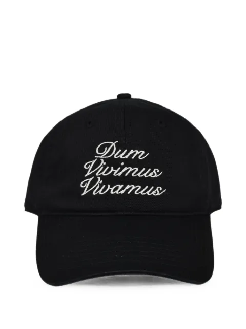 VIVAMUS logo-embroidered cotton cap Black VM26SSAC13