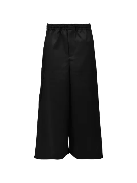 Intodusk logo-embroidered wide-leg trousers Black ESCI521BLK
