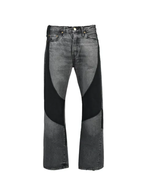 Dear BORO 1985 contrast-panel patchwork jeans Grey 7936110004BLK