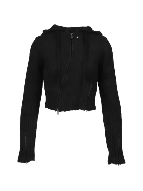 Post Archive Faction Moro knitted cardigan Black VUK243KJP002BK
