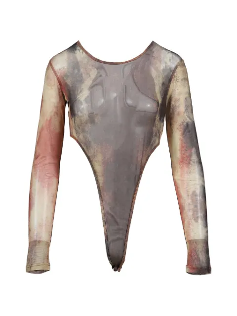 VIVAMUS Earth tie-dye bodysuit Neutrals VM25SSTO026