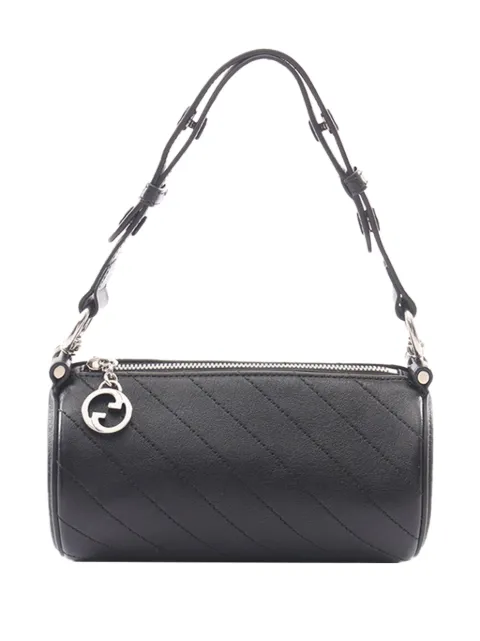 Gucci Pre-Owned 2016-2026 Mini Leather Blondie Barrel shoulder bag Black DZ6IOU3Q9WD5JZ5D