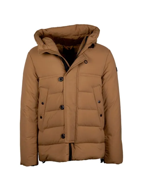 Peuterey hooded padded coat Brown PEU593701182050987